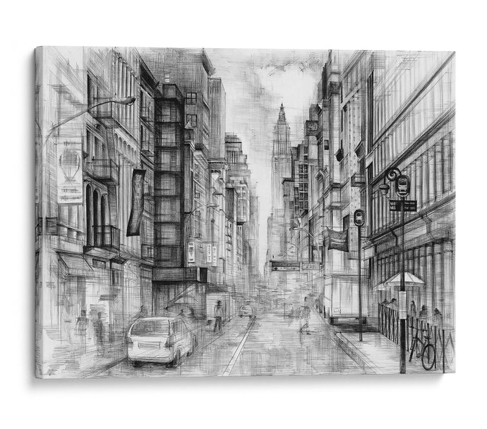 New York Street Canvas Print