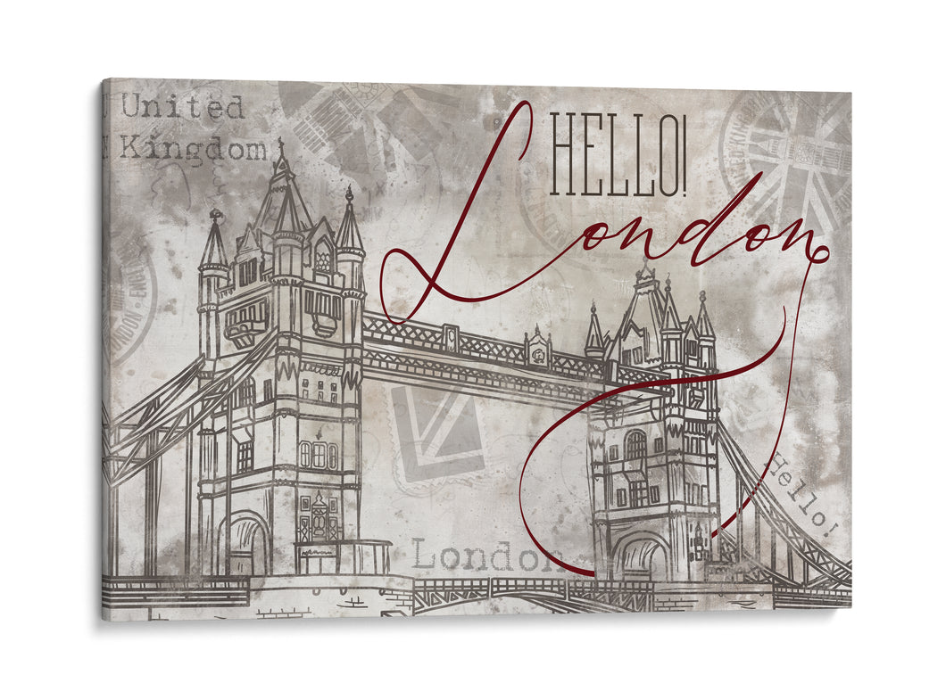 Hello London Canvas Print