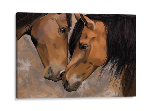 Two Horses Canvas Print