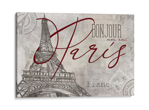 Bonjour Paris Canvas Print