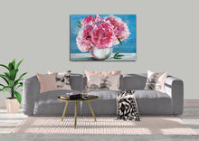 Load image into Gallery viewer, INTALENCE ART Pink Peony Wall Art Décor Modern Print on Canvas