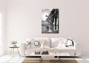 INTALENCE ART Wooden Lake Pier Wall Art Décor